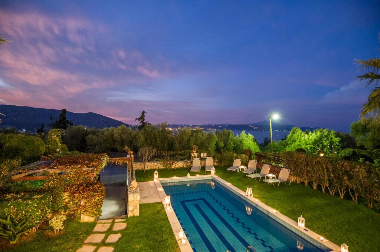 Sea View Villa Manolis With Private Pool Near The Beach Καλύβες Εξωτερικό φωτογραφία
