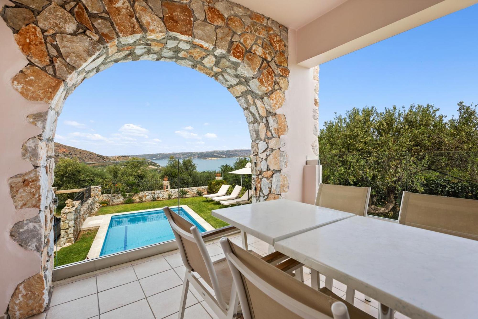 Sea View Villa Manolis With Private Pool Near The Beach Καλύβες Εξωτερικό φωτογραφία